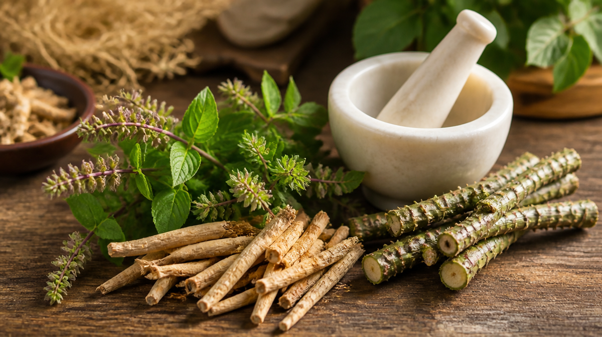 Ashwagandha, Tulsi and Giloy: Ayurvedic Herbs for Everyday Immunity