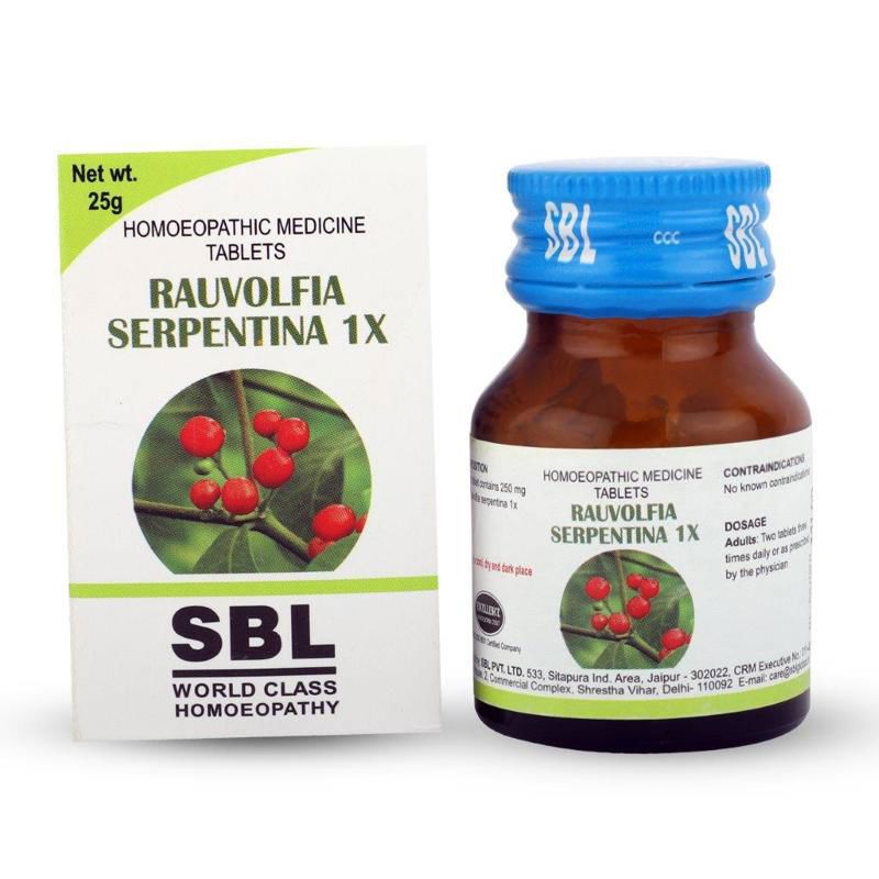 SBL Rauvolfia Serpentina Trituration Tablet