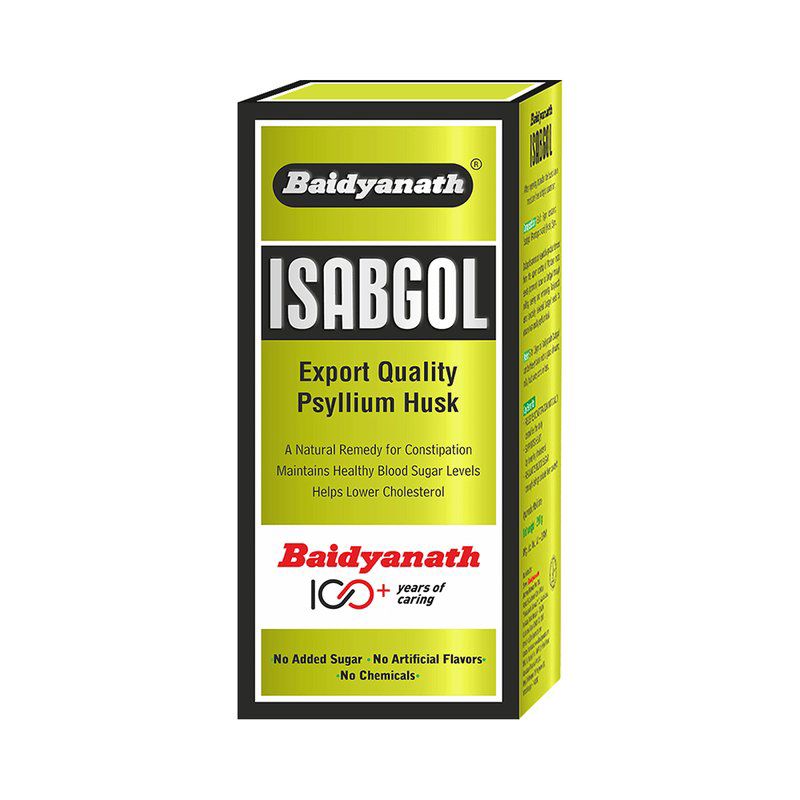 Baidyanath Isabgol Psyllium Husk Powder - Relieves Constipation, Aids Digestion (box of 200 gm Powder)