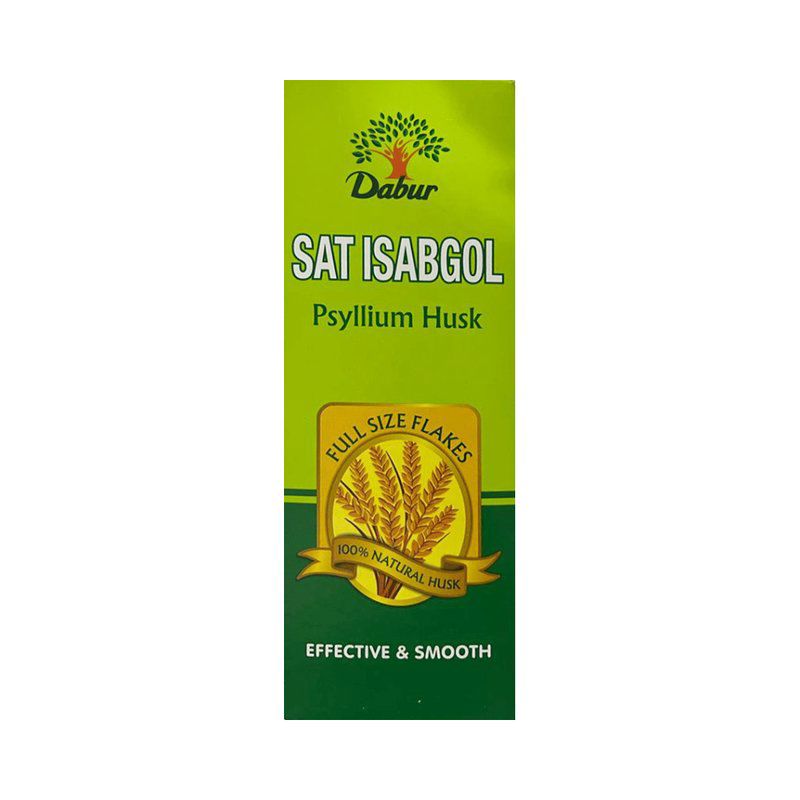 Dabur Sat Isabgol Psyllium Husk - Eases Constipation Powder (box of 180 gm Powder)