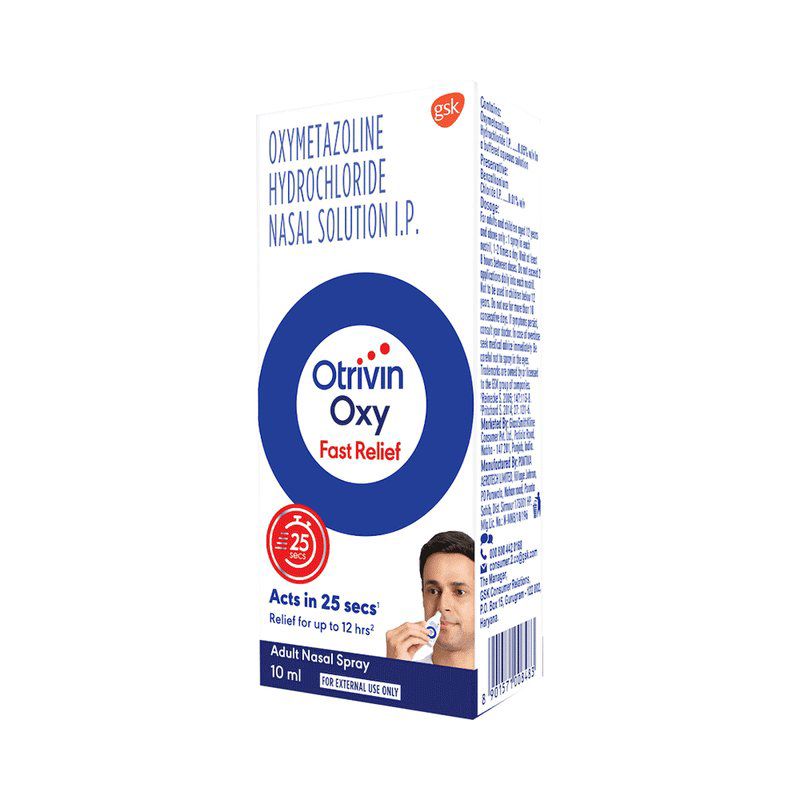Otrivin Oxy Fast Relief Adult Nasal Spray (bottle of 10 ml Nasal Spray)