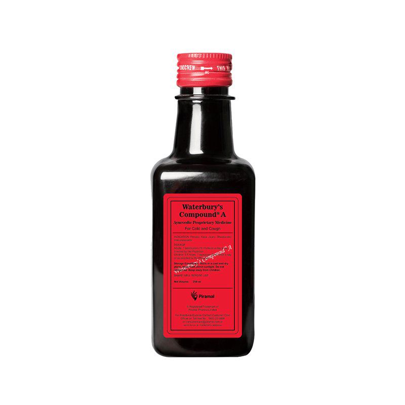 Waterbury's Compound A for Respiratory Health - Helps Relieve Cold & Cough (bottle of 250 ml Liquid)