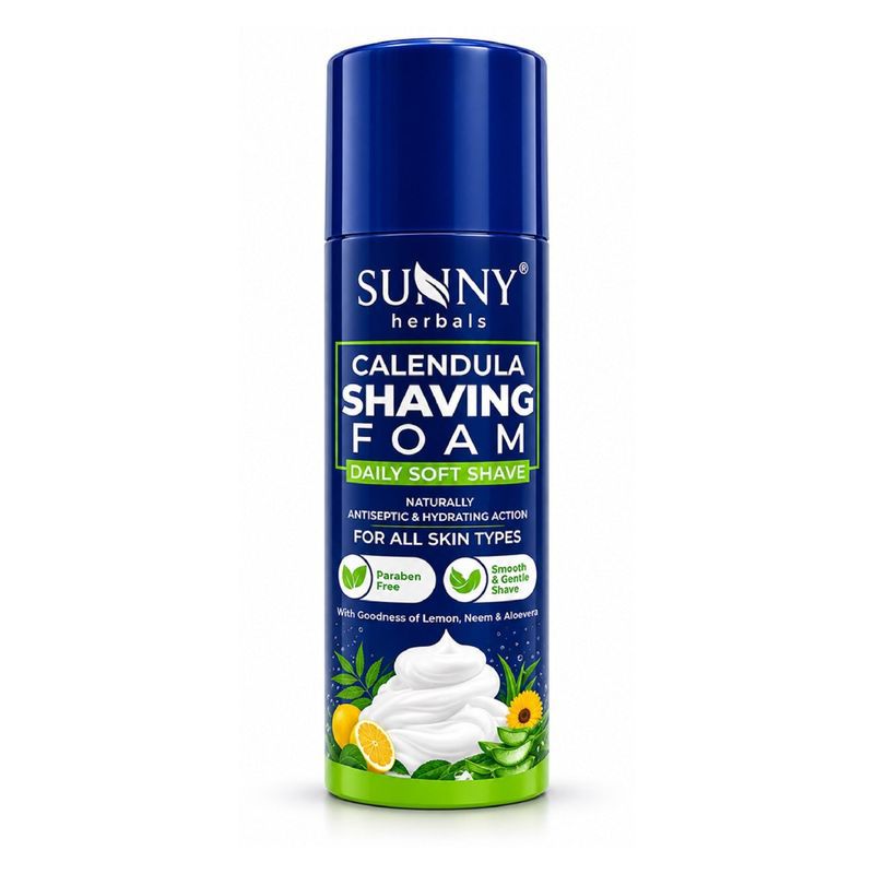 Sunny Herbals Calendula Shaving Foam 200 ml