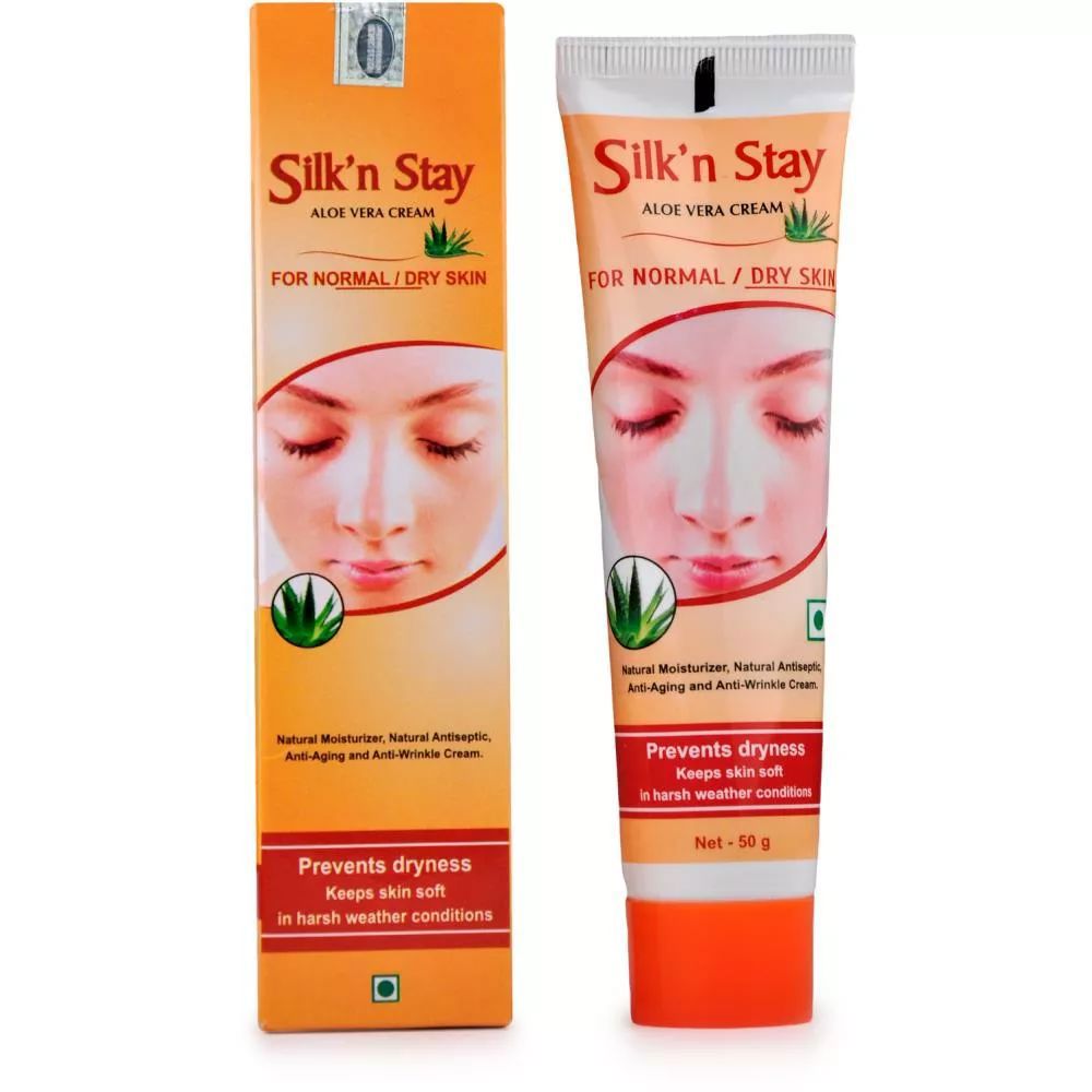 Silk N Stay Aloe Vera Cream Normal And Dry Skin (50g)