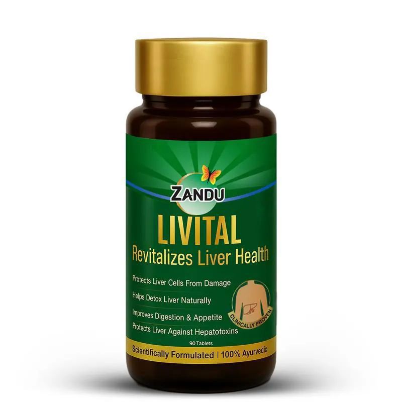 Zandu Livital Liver Detox Support Tabs 90 Tabs (45 days)