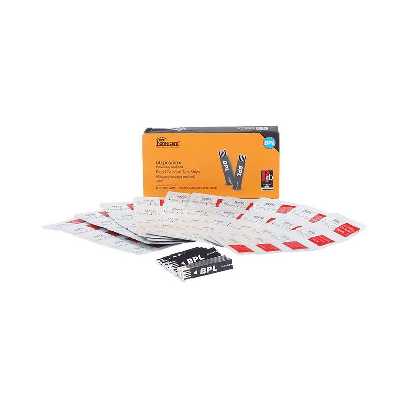 BPL Medical Technologies Blood Gluco 50 Test Strips - Black (box of 50 test strips)