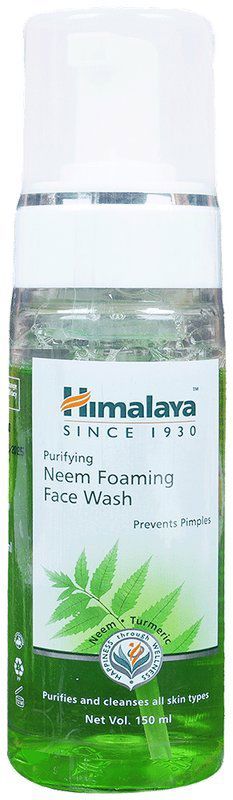 Himalaya Purifying Neem Foaming Face Wash (pump bottle of 150 ml face wash)