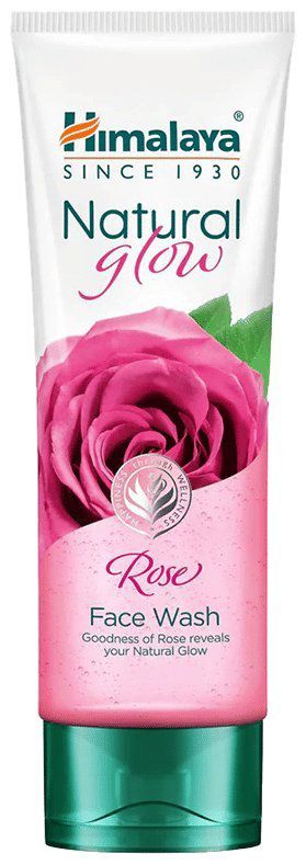 Himalaya Natural Glow Rose Face Wash (tube of 100 ml face wash)