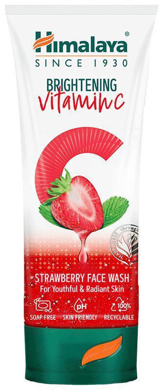 Himalaya Brightening Vitamin C Face Wash Strawberry (tube of 50 ml face wash)
