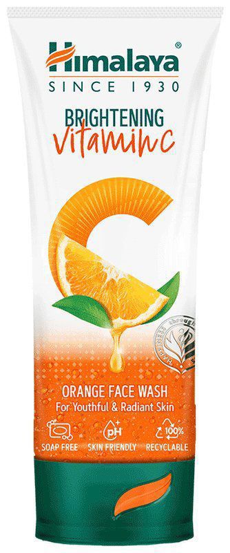 Himalaya Brightening Vitamin C Face Wash Orange (tube of 50 ml face wash)