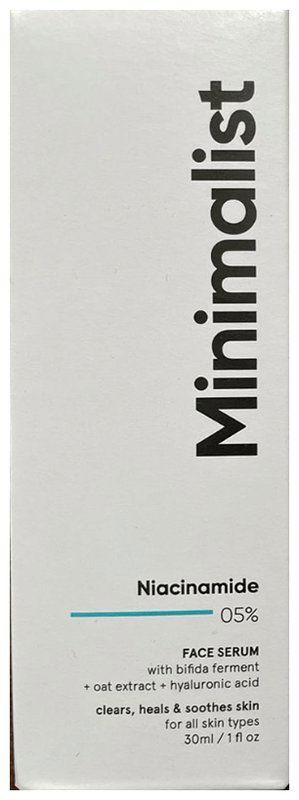 Minimalist 05% Niacinamide Face Serum - Reduces Dullness and Acne Spots (bottle of 30 ml serum)