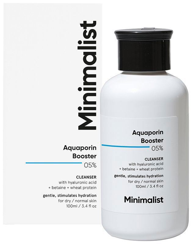 Minimalist Aquaporin Booster 05% Cleanser (bottle of 100 ml cleanser)