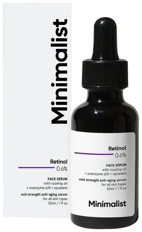 Minimalist 0.6% Retinol Face Serum - Fights Ageing and Fine Lines Serum (bottle of 30 ml serum)