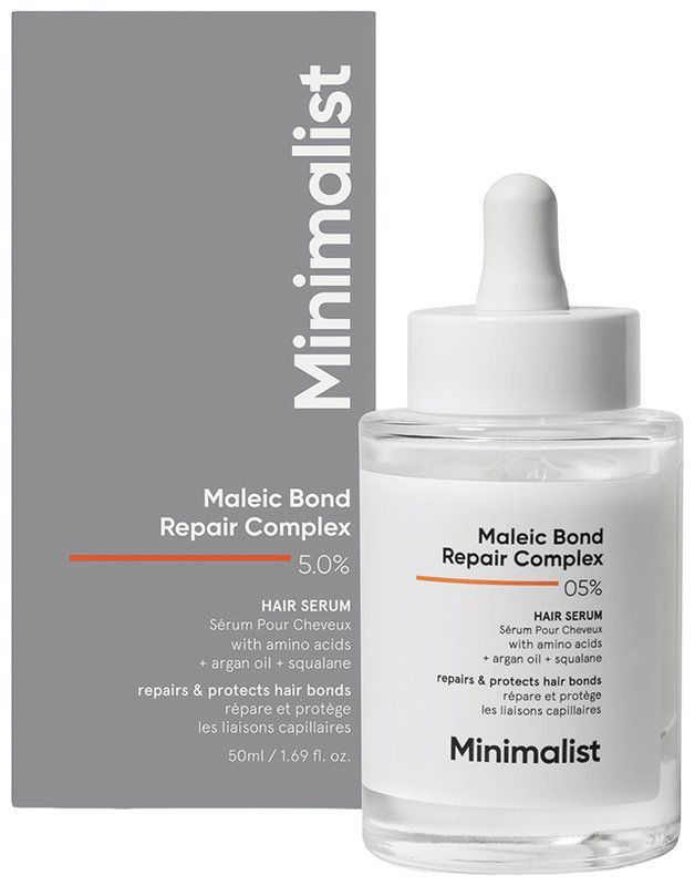 Minimalist 5% Maleic Bond Repair Complex Hair Serum - For Damaged and Frizzy Hair (bottle of 50 ml serum)