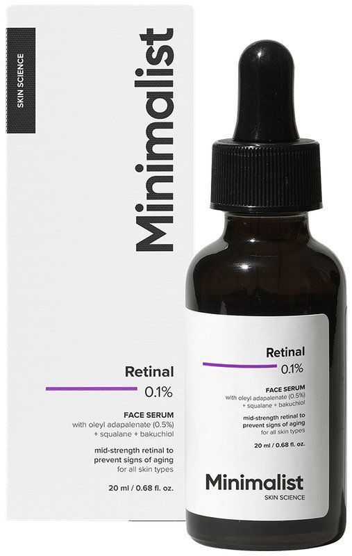 Minimalist Retinal 0.1% Face Serum (bottle of 20 ml serum)
