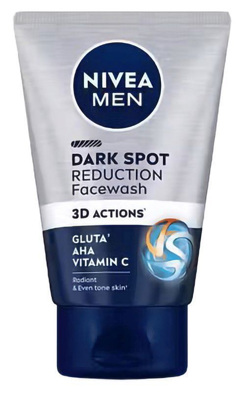 Nivea Men Dark Spot Reduction Face Wash with Vitamin C - For Clean & Clear Skin (tube of 100 gm face wash)