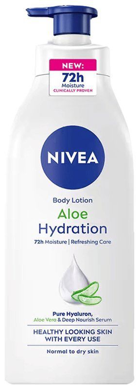 Nivea Aloe Hydration Body Lotion Normal to Dry Skin (pump bottle of 400 ml lotion)
