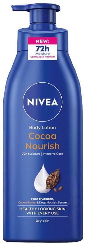 Nivea Cocoa Nourish Body Lotion Dry Skin (pump bottle of 400 ml lotion)