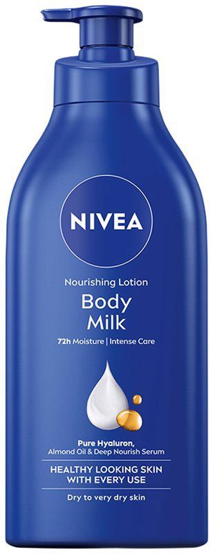 Nivea Body Milk Nourishing Lotion (pump bottle of 600 ml lotion)