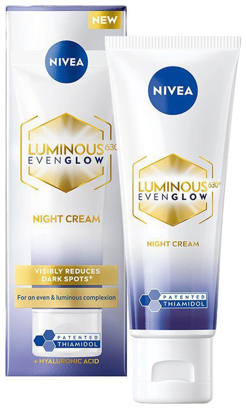 Nivea Luminous 630 Even Glow Night Cream (tube of 40 ml cream)
