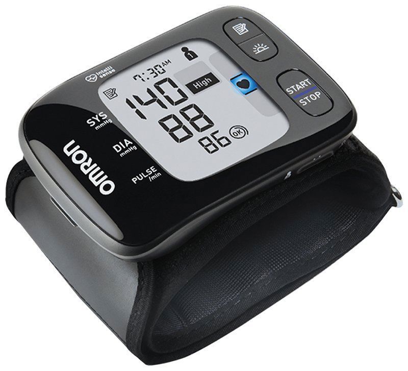 Omron HEM 6232T Bluetooth Wrist Blood Pressure Monitor Black (box of 1 unit)