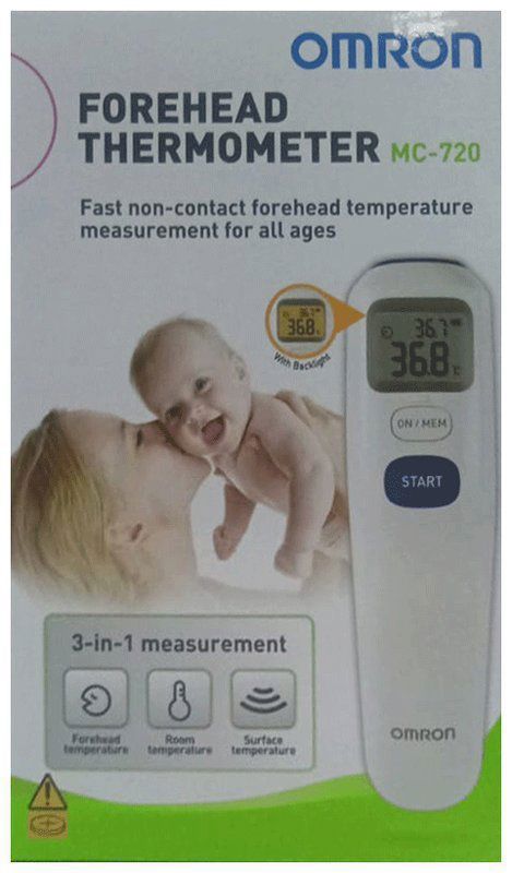 Omron MC 720 Non-Contact Forehead Thermometer (box of 1 unit)