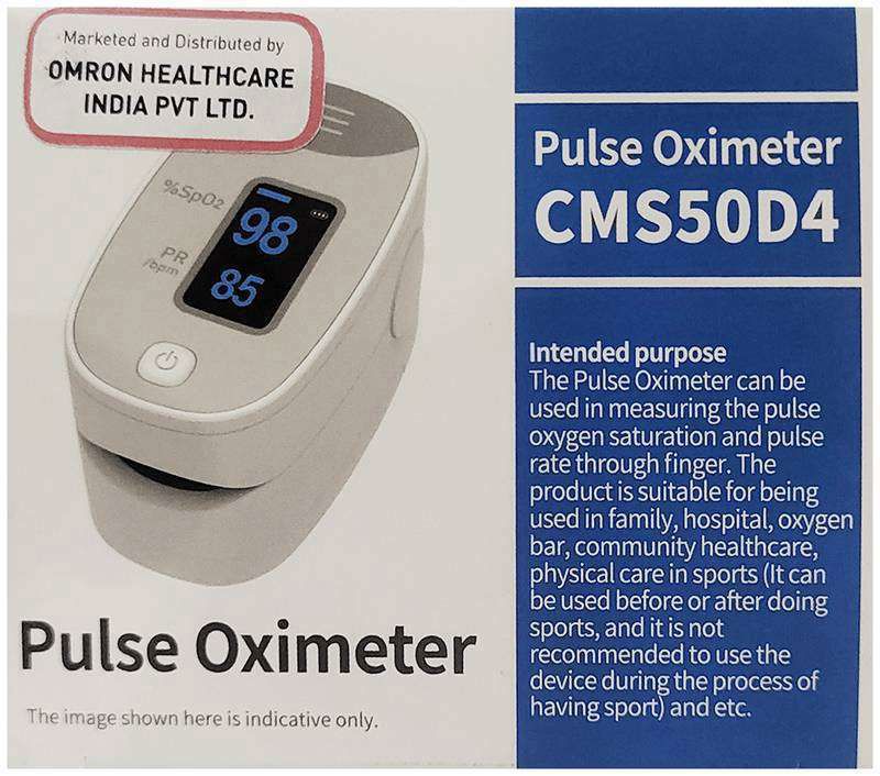 Omron Pulse Oximeter CMS50D4 (box of 1 unit)
