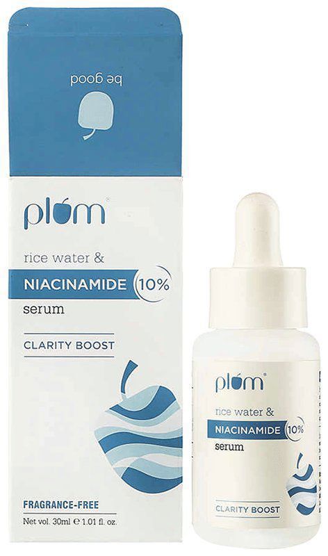 Plum Rice Water & 10% Niacinamide Serum (bottle of 30 ml serum)