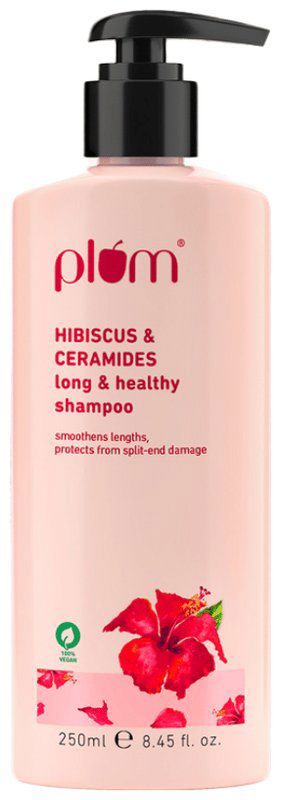Plum Hibiscus & Ceramides Long & Healthy Shampoo (pump bottle of 250 ml shampoo)
