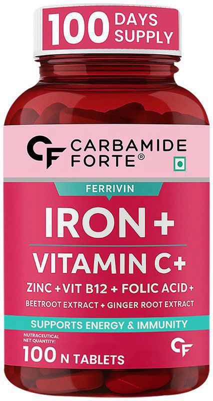 Carbamide Forte Iron Vegetarian Tablet (bottle of 100 tablets)