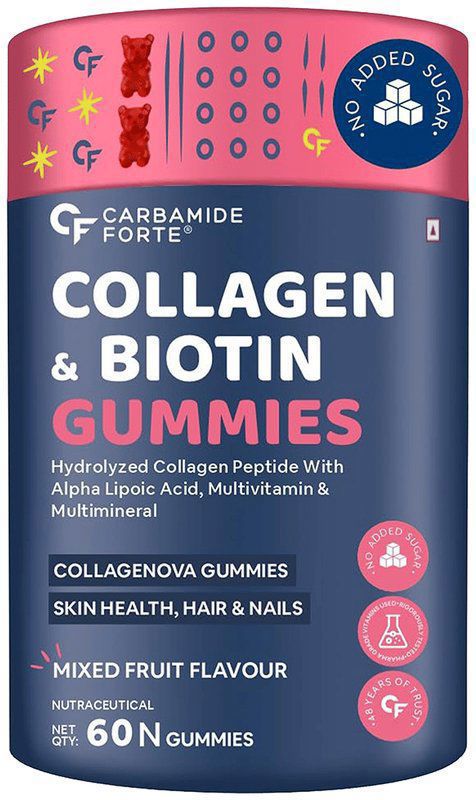 Carbamide Forte Collagen & Biotin Gummy (bottle of 60 gummies)