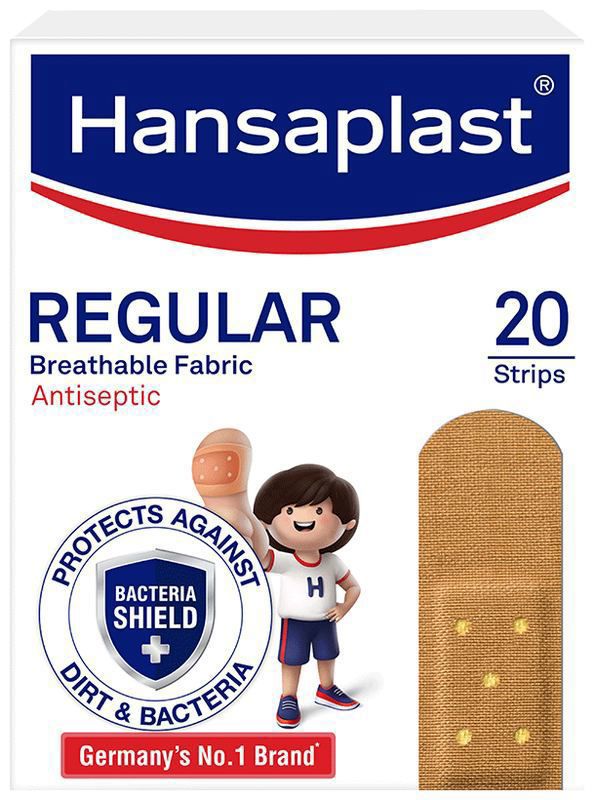 Hansaplast Antiseptic Regular Bandage For Wound Protection Bandage (box of 20 bandages)
