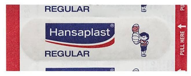 Hansaplast Regular Band Aid,First Aid (packet of 5 strips)