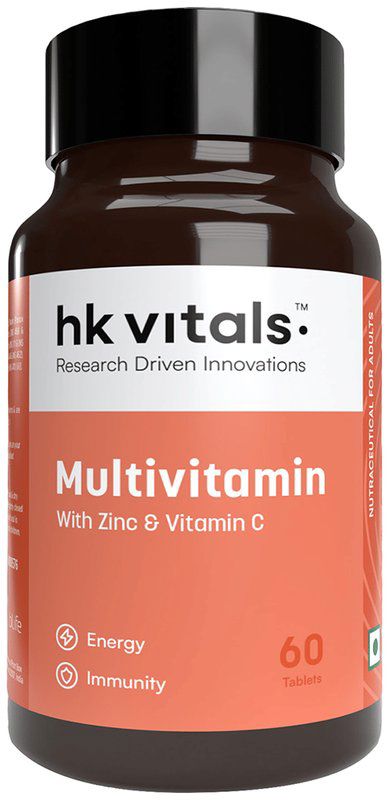 HK Vitals Multivitamin with Multimineral, Amino Acids, Taurine & Ginseng Extract - For Energy, Immunity & Stamina - Tablet (bottle of 60 tablets)