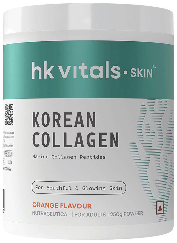 HK Vitals Korean Skin Collagen Powder Orange (jar of 250 gm powder)
