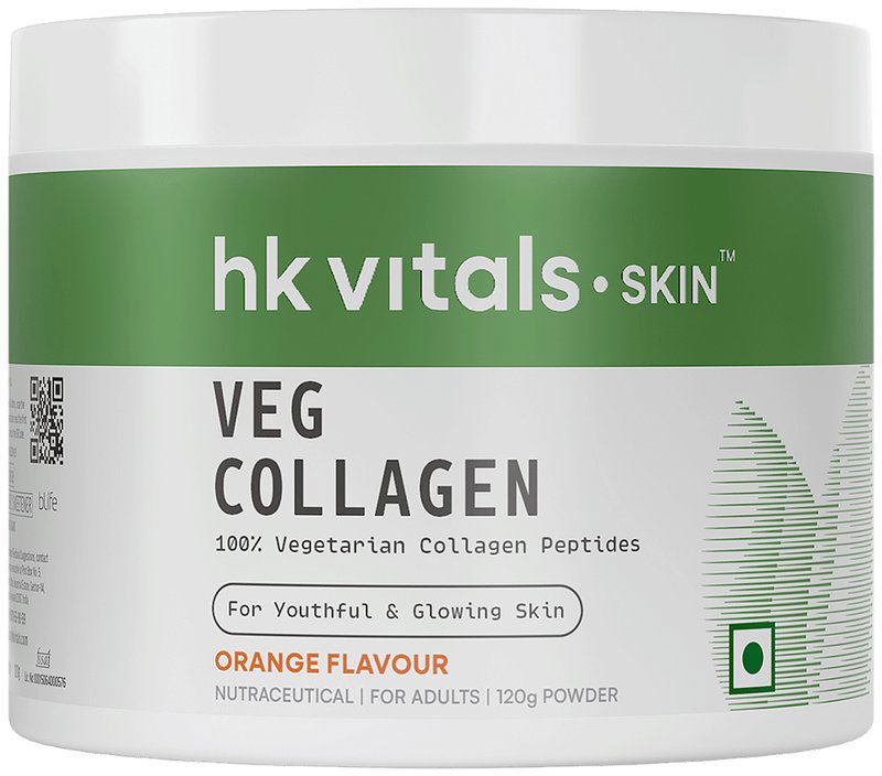 HK Vitals Skin Radiance Collagen Powder Orange (jar of 120 gm powder)