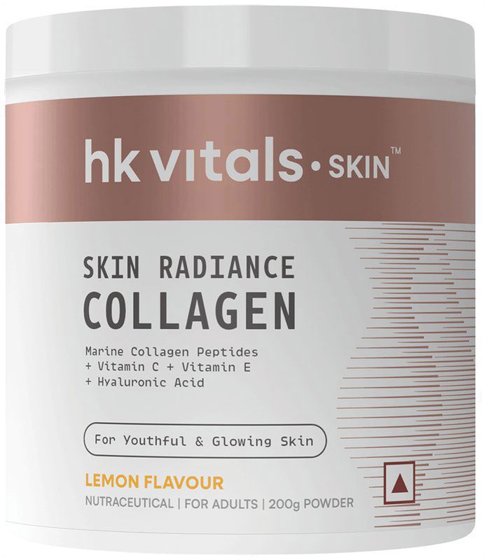 HK Vitals HK Vitals Skin Radiance Skin Collagen - Powder with Vitamin C, E & Biotin - Lemon (jar of 200 gm powder)