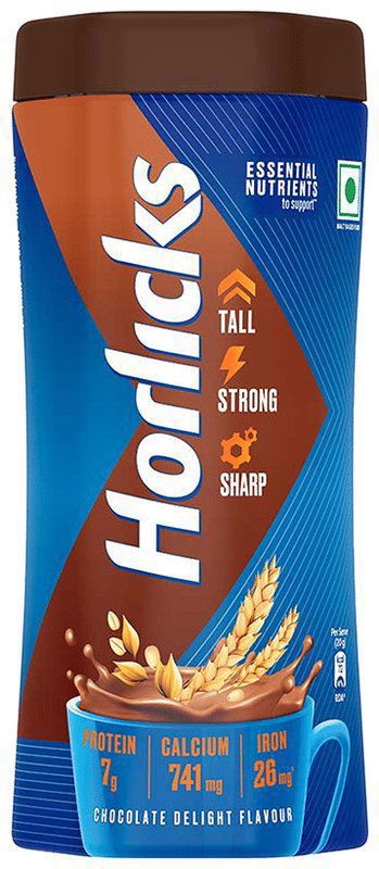 Horlicks Health & Nutrition Drink Chocolate Delight (jar of 500 gm powder)