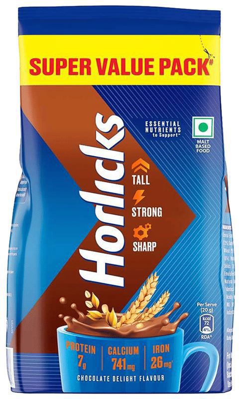 Horlicks Health & Nutrition Drink Chocolate Delight (packet of 750 gm powder)