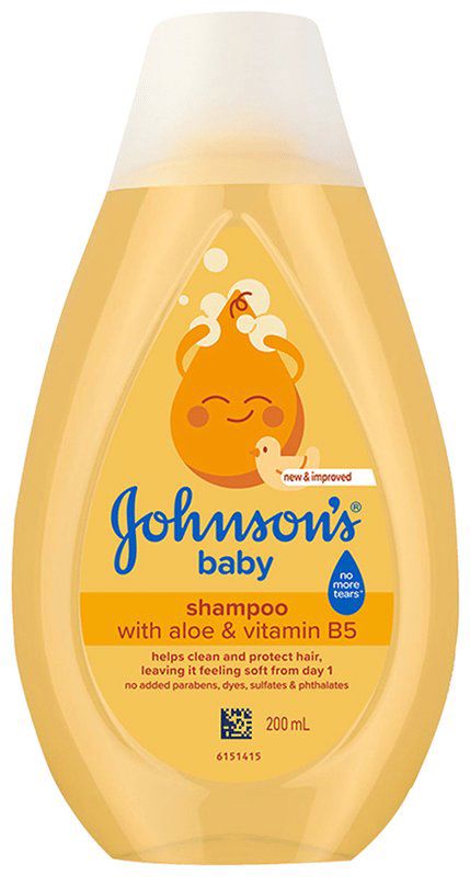 Johnson's Baby Shampoo for Gentle Hair Cleansing (bottle of 200 ml shampoo)