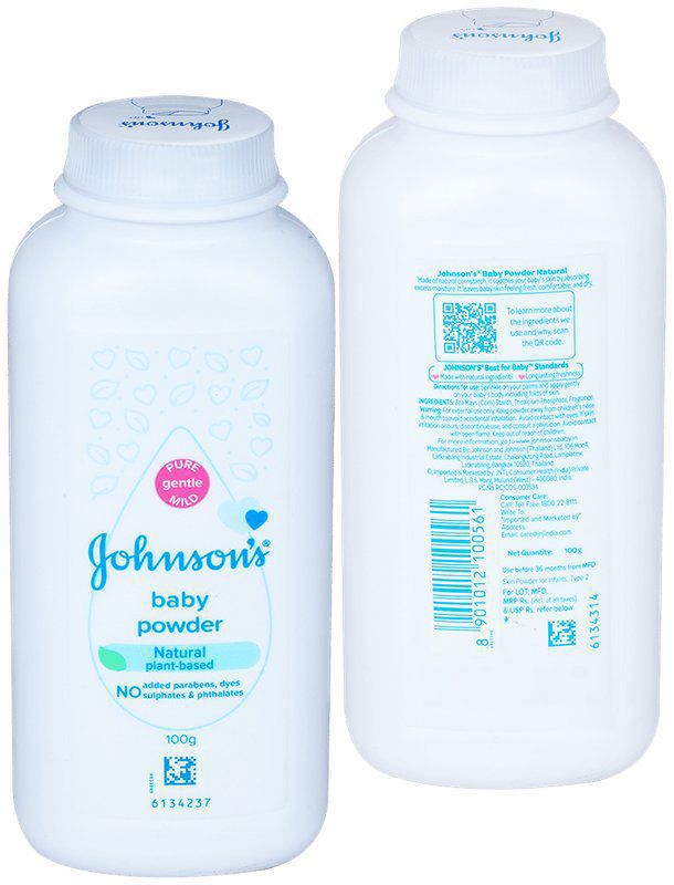 Johnson's Baby Powder (box of 100 gm powder)