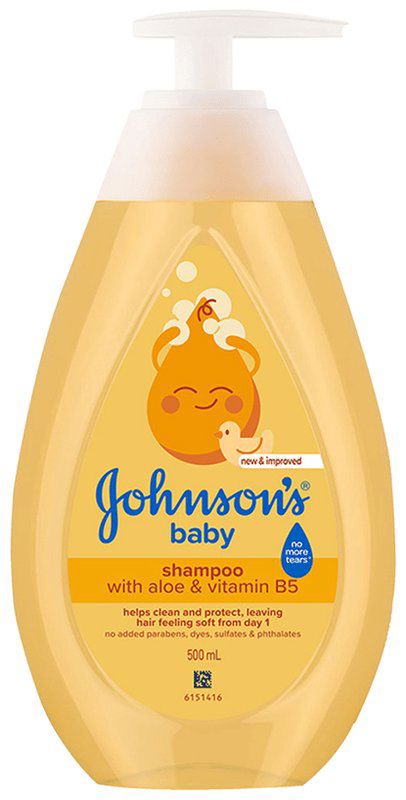 Johnson's Baby Shampoo for Gentle Hair Cleansing (pump bottle of 500 ml shampoo)