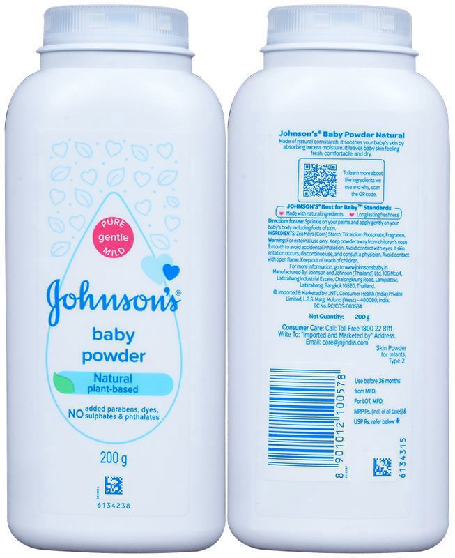 Johnson's Baby Powder (box of 200 gm powder)