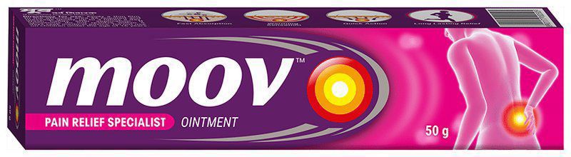 Moov Pain Relief Ointment for Back Pain, Joint Pain, Knee Pain, Muscle Pain (tube of 50 gm cream)