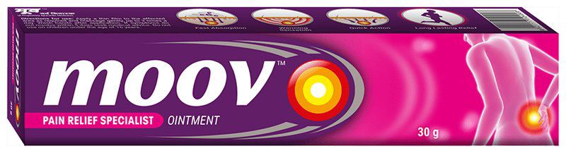 Moov Pain Relief Ointment for Back Pain, Joint Pain, Knee Pain, Muscle Pain (tube of 30 gm cream)