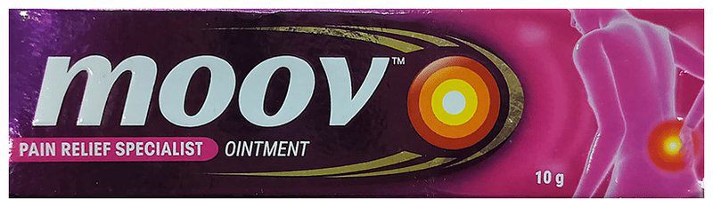 Moov Pain Relief Ointment for Back Pain, Joint Pain, Knee Pain, Muscle Pain (tube of 10 gm cream)
