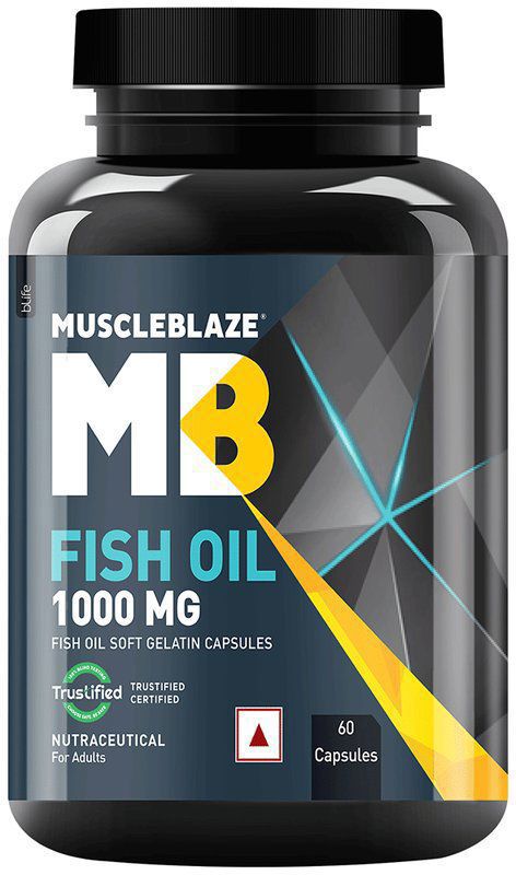 MuscleBlaze Omega 3 Fish Oil Soft Gelatin Capsule (bottle of 60 soft gelatin capsules)
