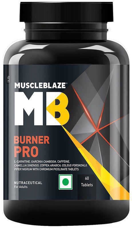 MuscleBlaze MB-Burner Pro - For Metabolism & Weight Loss (bottle of 60 tablets)