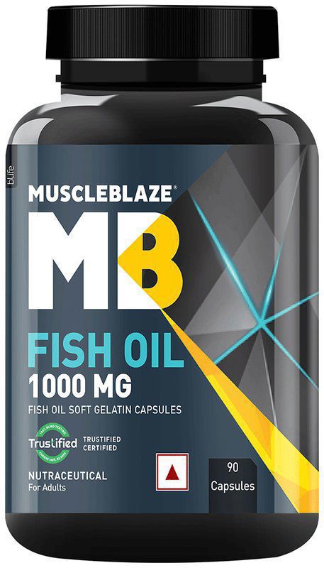 MuscleBlaze Omega 3 Fish Oil Soft Gelatin Capsule (bottle of 90 soft gelatin capsules)