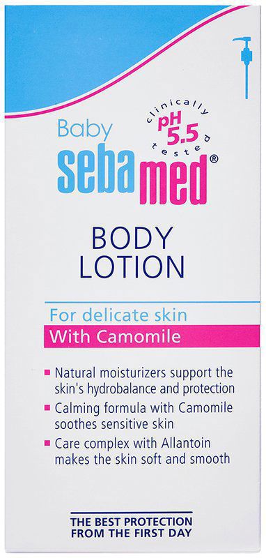 Sebamed Baby Body Lotion - pH 5.5 - Long lasting moisturiser - Quickly absorbed (pump bottle of 400 ml lotion)